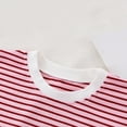 thumbnail image 3 of vdgthytj Toddler Baby Tops Boys Girls Striped Round Neck Long Sleeve Shirt Casual Spring Fall Pullover Blouses, 3 of 9