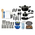 thumbnail image 2 of Gibson Home Total Kitchen 59 Piece Cookware Combo Set - 1 quart Length Width Saucepan, 4 quart Length Width Dutch Oven, 8.60" Diameter Frying Pan, Cookie Sheet, 12" Diameter Pizza Pan, Spoon, Slotted, 2 of 2