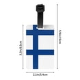 thumbnail image 4 of Flag Of Finland Luggage Identifier Name Tag For Backpacks Suitcases Bags Baggage, 4 of 6