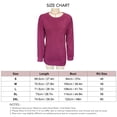 thumbnail image 1 of Camiseta de manga larga para mujer Nikou Top de manga larga con cuello redondo S M L XL XXL, 1 of 3