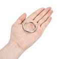 thumbnail image 4 of Uxcell Metal O Ring Non Welded Rings for Hardware DIY Leather Craft Silver Tone 32mm, 4 of 4