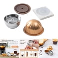 thumbnail image 1 of Cápsus universales, filtro de cápsus, tamper y cepillo, Metal de acero inoxidable, reutilizable, para cafetera, accesorio para estilo B Yotijar cápsula de café inoxidable, 1 of 7
