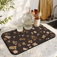 thumbnail image 3 of Artistic Typography Print Diatom Mud Coffee Mat - 19.5x12in, Superior Absorbency, Perfect Barrier for Coffee Maker & Espresso Machine Spills, Coffee Drying Mat Enhances Countertop Beauty, 3 of 7