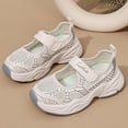 thumbnail image 6 of Gunia Girls Sneakers Breathable Mesh Kids Sneakers Lightweight Casual Shoes Play Athletic Running Soprt Shoes White, 6 of 8