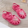 thumbnail image 6 of Gyujnb Girls Heart Glitter Jelly Sandals, Soft Sole Closed Toe Footwear for Toddler and Little Girls (Toddler/Little Girls),9-9.5 Years, 6 of 8