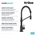 thumbnail image 6 of Kraus KPF-1610-FF-104MB Bolden 1.8 GPM Single Hole Pull Down Kitchen Faucet And Water, 6 of 7
