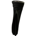 thumbnail image 5 of Black Golf Zipper Head Cover #5 Fairway Wood Metal Headcover Neoprene Traditional Plain Protective Cover Fits All Fairway Golf Clubs Perfect Gift for Golfing Buddies, 5 of 7
