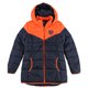 thumbnail image 1 of G-III Sports Womens Orange and Blue Split Chicago Bears Parka Coat bea M, 1 of 2