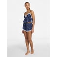 thumbnail image 2 of No Boundaries Satin Cami and Shorts Sleep Set, 2-Piece, Women's XS-XXL, 2 of 5
