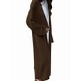 thumbnail image 2 of Womens Long Cardigan Sweaters Mohair Open Front Oversized Slouchy Knit Fall Trendy Coatigan Jackets Coffee One size, 2 of 9