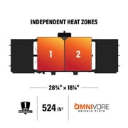 Blackstone Original 28” Omnivore Griddle with Hard Cover and Dual Side Shelves with Blackstone BAR System