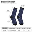 thumbnail image 2 of Bingfone Compression Socks for Women and Men Long Socks for Running Athletic Cycling Nurse- Anchor Heart Blue, 2 of 6