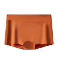 thumbnail image 4 of yboeqw Ladies Ice Silk Seamless Panties Thin Breathable No Show Mid Thigh Length Underwear Size XXL, 4 of 4