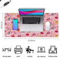 thumbnail image 5 of Long Mouse Pads for Desk,Pink Cartoon Dinosaurs Landscape Pattern Desk Mats on Top Of Desks, Desk Mouse Pad Extra Large with 3mm Non-Slip Base and Stitched Edge for Gaming,Office,Work,Home 35.4"x15.7", 5 of 6