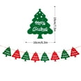 thumbnail image 3 of Holloyiver Christmas Decorations - 8.2Ft Christmas Banner - Christmas Tree, Elk, Red And Green Flags Fashioned Xmas Holiday Decor for Indoor Home Office Fireplace Mantle Farmhouse, 3 of 9