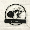 thumbnail image 2 of Handmadetneonsign Custom Bowling Metal Wall Art LED Light - Personalized Bowling Player Name Sign, 2 of 3