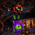 thumbnail image 1 of Inflable Halloween Bruja Gato Colgante Techo 2.43m Luz Led, 1 of 8