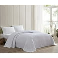 thumbnail image 2 of Beatrice Home Fashions Channel Chenille Bedspread, Twin, White, 2 of 4