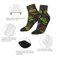 thumbnail image 5 of Pofeuu Carnival Mardi Gras3 Print 30cm Socks, Adult Running Hiking Socks for Youth and Adult, 5 of 7