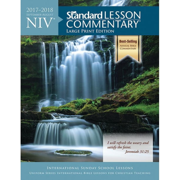 Standard lesson comm niv standard lesson commentary large print edition 2017 2018 paperback