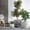 SH004-White, variant on Craft flowerpots 18" 13" 19" Dia Round Concrete Planter Set of 3 Large Outdoor/Indoor Planter Pots Containers with Drainage Holes and Rubber Plug for Home Garden (White, Large)