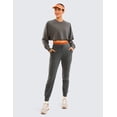 thumbnail image 4 of Women's Cotton Sweatpants High Waisted Lounge Joggers Drawstring Quick Dry Workout Pants with Pockets, 4 of 4
