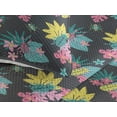 thumbnail image 3 of Ambesonne Nature Life Quilted Bedspread Set 3 Pcs, Colorful Design Jungle, King, Mustard and Pastel Pink, 3 of 4