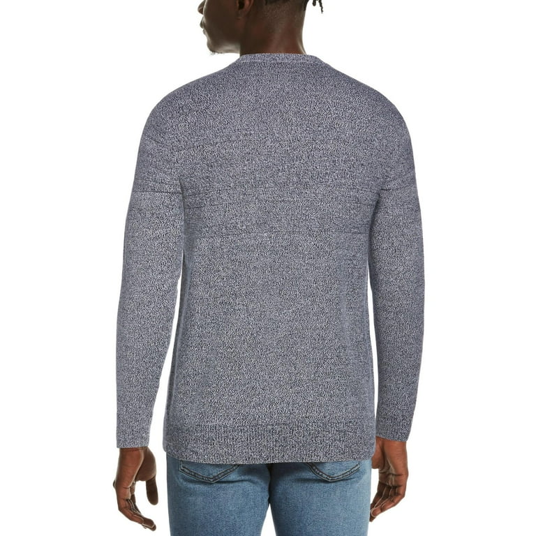 Original Penguin Men s Marled Stripe Crew Neck Sweater in Dark Sapphire Blue Size Medium 100 Cotton Walmart