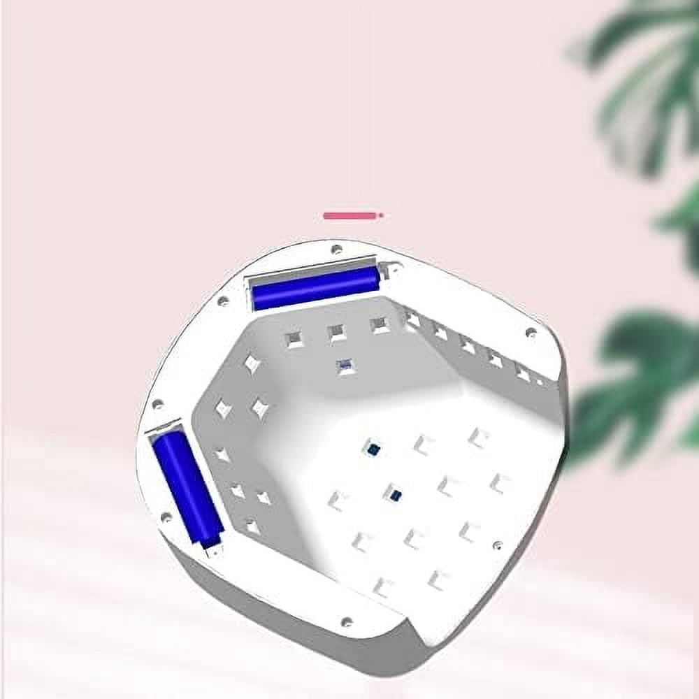 Nail Dryers 15600mAh Rechargeable Nail Lamp UV LED with Battery Cordless Gel Polish Dryer LED Light for Nails Wireless Nail Art Lamp Nail lamp (Color : S18 15600mAh 60W Plugs Type : EU)