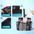 thumbnail image 6 of Mesh Toiletry Bag Storage Bag Handbag Shower Bag Portable College Dorm Portable Shower Bag Dorm Room With 8 Pocket Large Capacity Shower Bag Beach Swimming Gym Home Textile Storage, 6 of 7