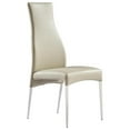 thumbnail image 5 of Curtis Dining Chair, Faux Leather-Color:Black,Finish:Polished Stainless Steel, 5 of 7