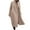 Khaki, variant on Oversized Wool Coat Women Warm Winter Daily Trendy Loose Longline Versatile Outerwear Red XL