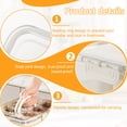 thumbnail image 3 of YOYTOO Snack Box Container with Dividers 8 Compartment Plastic Snackle Boxes Containers Lunch Box with Lids & Handles, 3 of 9