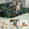 thumbnail image 6 of Xoenoiee Tropical Leaves Floral Print Stretch Armless Futon Cover Futon Slipcover Elastic Couch Cover Futon Sofa Bed Covers Furniture Protector with Elastic Bottom, Machine Washable, 6 of 7