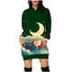 thumbnail image 2 of WILLBEST Sudaderas de Mujer, Vestido Navideño, Vestido de Noche de Mujer, Sudadera Navideña de Moda con Capucha y Bolsillo Tipo Bolso, Sudadera Estampada, Falda de Moda Mediana, 2 of 4