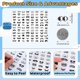 thumbnail image 3 of 960 pegatinas de boca con ojos negros, 48 diseños expresión para tazas, álbumes recortes, manualidades, decoración DIY., 3 of 5