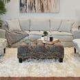 thumbnail image 3 of Roundhill Furniture Berliton Fabric Tufted Oversized Ottoman in Turkish Gemstone, 3 of 9