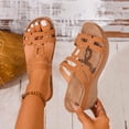 thumbnail image 5 of YOUYEDIAN Orthopedic Sandals for Women Arch Support Flat Wedge Sandals Wide Width Non Slip Slip on Hiking Shoes Comfort Orthopedic Shoes, 5 of 7