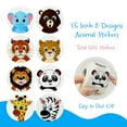 thumbnail image 2 of Wrapables Animal Sticker Roll, Stickers for Sealing Cards, Envelopes, Gift Boxes, Festive Party Favors (500pcs), Safari, 2 of 4