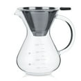 thumbnail image 1 of 400ml Glass Hand Drip Coffee Maker Filter Pot with Scale Non Drip Smooth Easily Grasp Capacity Heat Insulation Protect From Burn Coffee Filter Pot for Office Home, 1 of 8