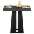 thumbnail image 4 of Fnova 31.5" Square Dining Table, Farmhouse Wooden Kitchen Table for 4, Home Furniture for Dining Room, Living Room, Kitchen, Black, 4 of 15