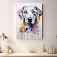 thumbnail image 2 of Dalmatian Dog Cat Portrait Watercolor Painting Custom Canvas/Framed Canvas Prints - Wall Art for Home Decoration, Memorial Gift for Pet Lovers Dog Moms, home decor living room, 2 of 4