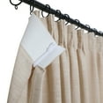 thumbnail image 4 of TWOPAGES 52 W X 96 L Inch Drapery Pinch Pleated Top Light Filtering Curtain Soft Linen Textured Drape for Bedroom, 1 Panel, Tapioca, 4 of 6