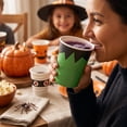 thumbnail image 6 of 20PCS Halloween Disposable Coffee Cups Paper Coffeeware with Dome Lids and Sleeves Hot Cold Beverage Coffee Juice Drinking Cups for Halloween Party Decoration B, 6 of 9
