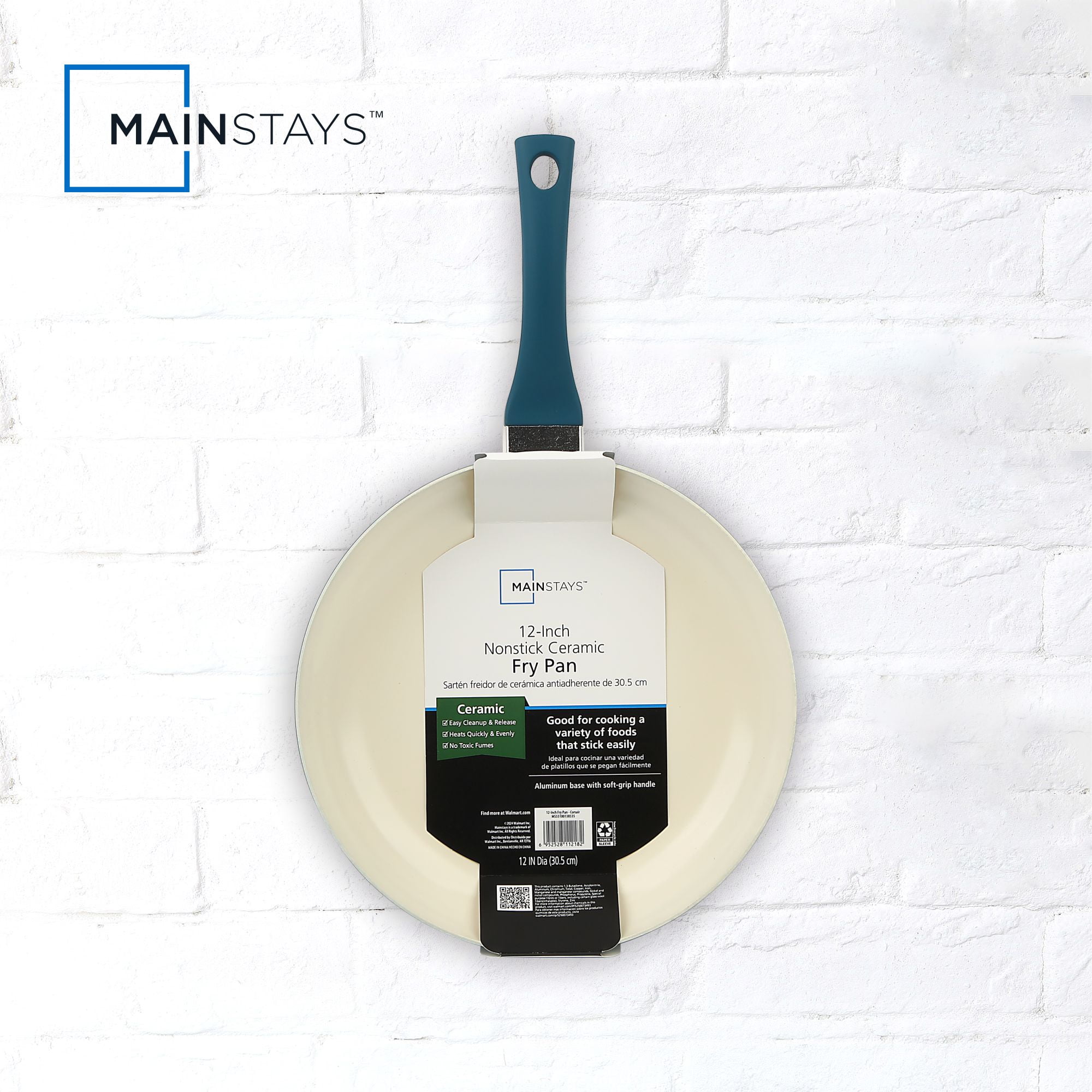 Mainstays Ceramic Aluminum Nonstick 12in Frypan Corsair