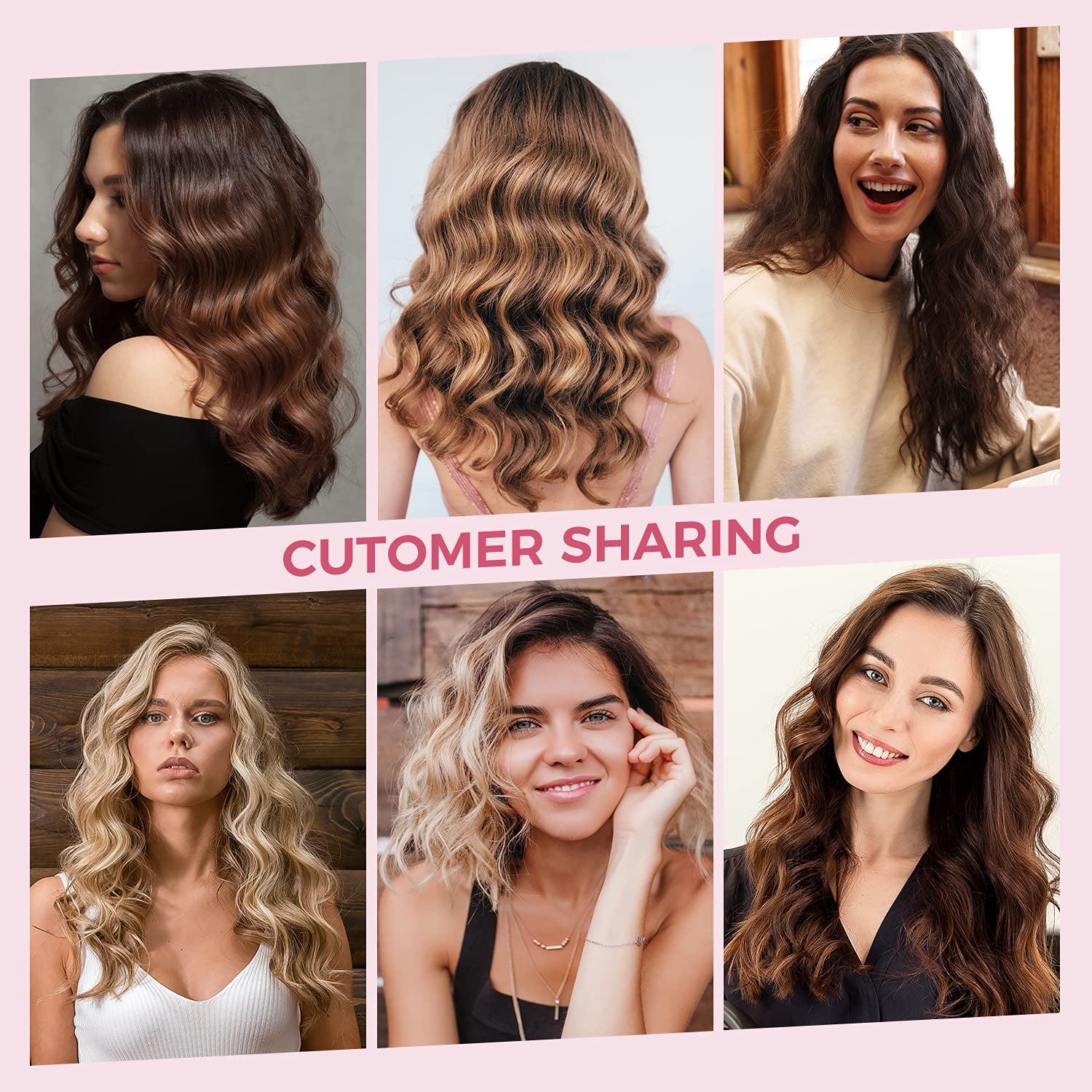 MiroPure Hair Waver Barrel Curling Iron Auto Shut-Off Adjustable Easy Shap Long Lasting Heat 320℉ - 430 ℉ Dual Voltage