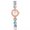 Light Blue, variant on Xinyolin Rhinestone Round Dial Leaf Linked Thin Strap Watch, Fashion Women's Quartz Wrist Watch