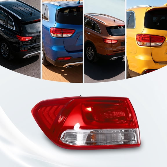 Left Driver Side Outer Tail Light Left Brake Rear Lamp For 2016 2017 2018 Kia Sorento