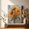 thumbnail image 6 of Abstract Impressionist Sunflower Bouquet Canvas Wall Art, Artistic Flower Print for Living Room, Bedroom and Hotel Decor, 6 of 8