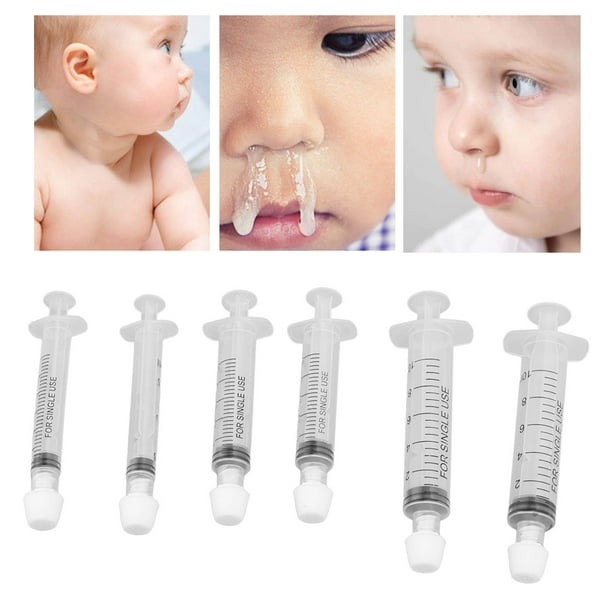 Seringue nasale Bebe, 2 pcs d'aiguilles professionnelles pour bébé de 10  ml, nasale portable